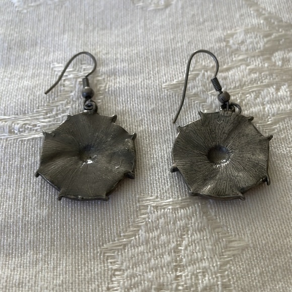 Pair of Pierced Earrings Whimsical Ghost 👻 and Cobweb Theme - Picture 5 of 5